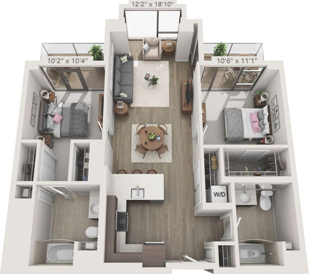 2 Bedrooms 2 Bathrooms Apartment for rent at 150 Van Ness in San Francisco, CA