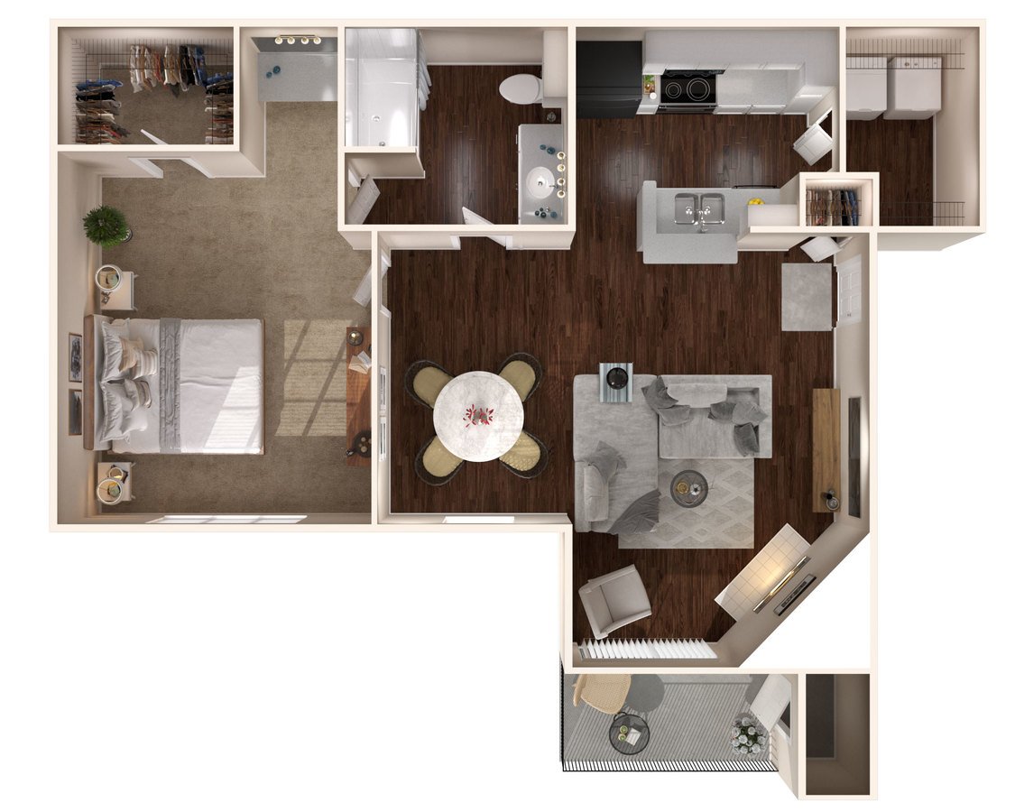 1 Bedroom 1 Bathroom Apartment for rent at The Lakes Apartments in Indianapolis, IN