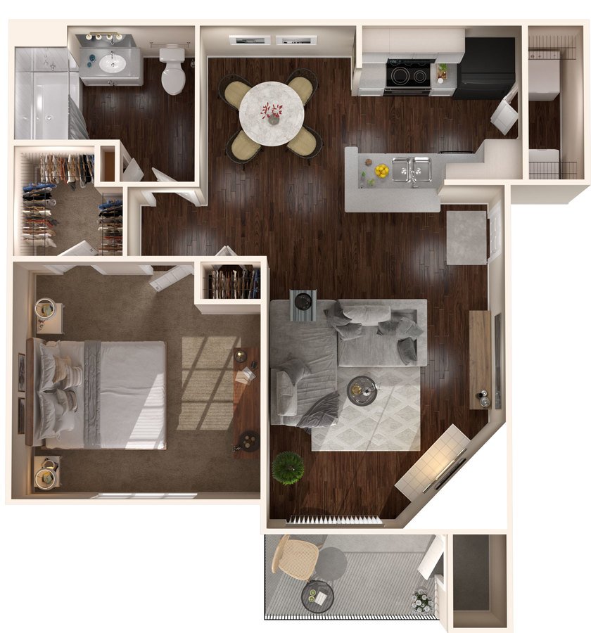 1 Bedroom 1 Bathroom Apartment for rent at The Lakes Apartments in Indianapolis, IN