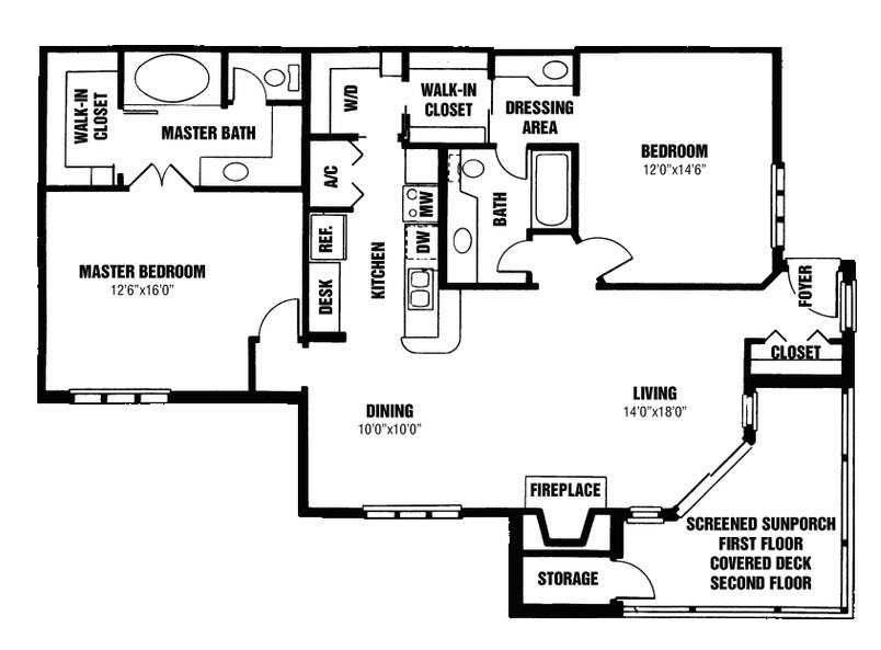 2 Bedrooms 2 Bathrooms Apartment for rent at Willow Lake Apartments in Indianapolis, IN