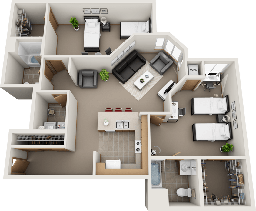 2 Bedrooms 2 Bathrooms Apartment for rent at University Village in Minneapolis, MN