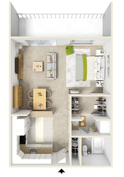 Studio 1 Bathroom Apartment for rent at Lakewood Apartments At Lake Merced in San Francisco, CA