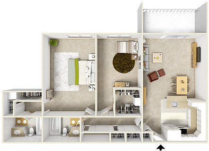 2 Bedrooms 2 Bathrooms Apartment for rent at Lakewood Apartments At Lake Merced in San Francisco, CA