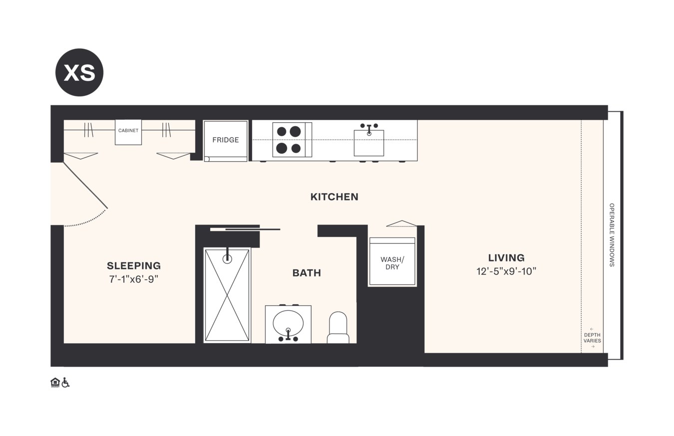 Studio 1 Bathroom Apartment for rent at Harrison Urby in Harrison, NJ