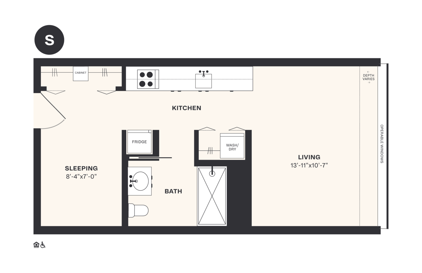 Studio 1 Bathroom Apartment for rent at Harrison Urby in Harrison, NJ