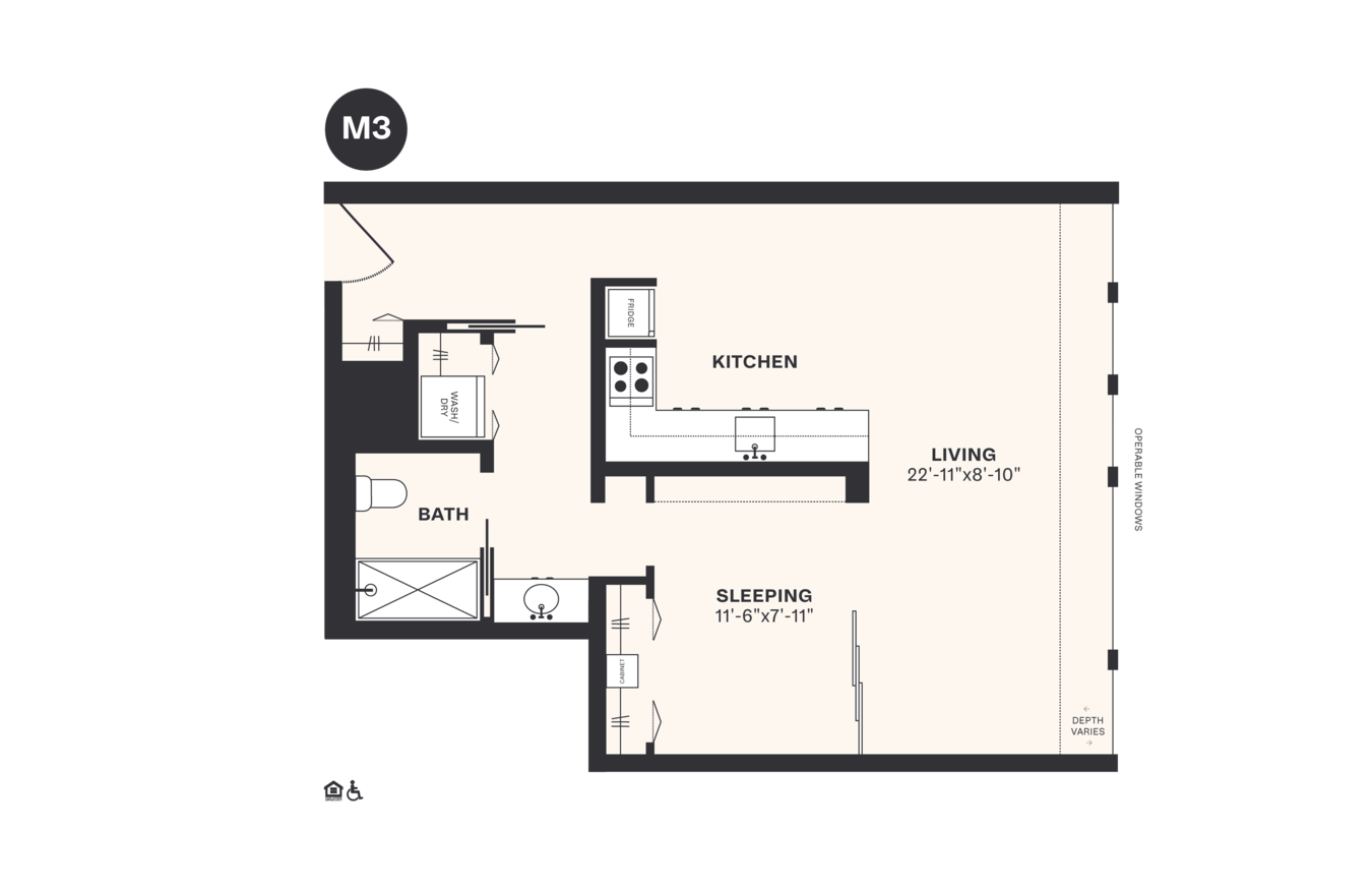 1 Bedroom 1 Bathroom Apartment for rent at Harrison Urby in Harrison, NJ