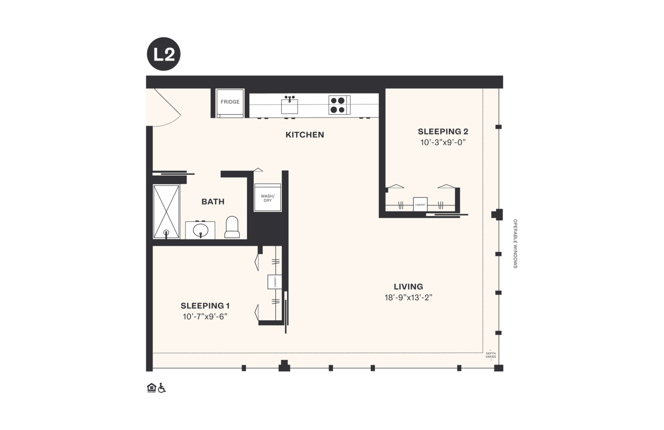 2 Bedrooms 1 Bathroom Apartment for rent at Harrison Urby in Harrison, NJ