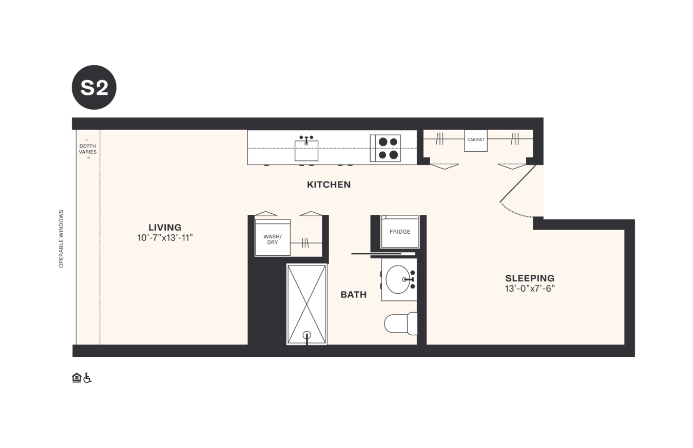 Studio 1 Bathroom Apartment for rent at Harrison Urby in Harrison, NJ