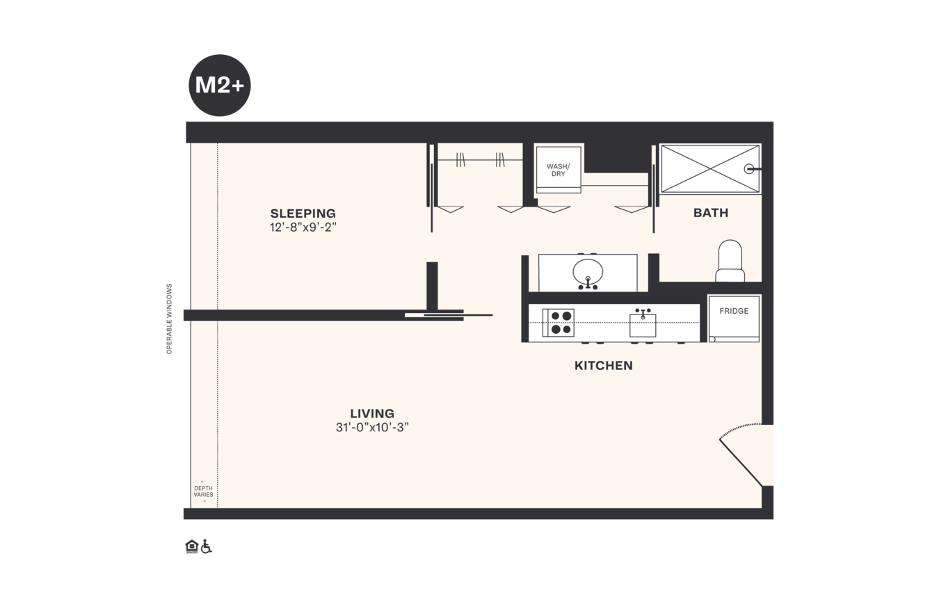 1 Bedroom 1 Bathroom Apartment for rent at Harrison Urby in Harrison, NJ