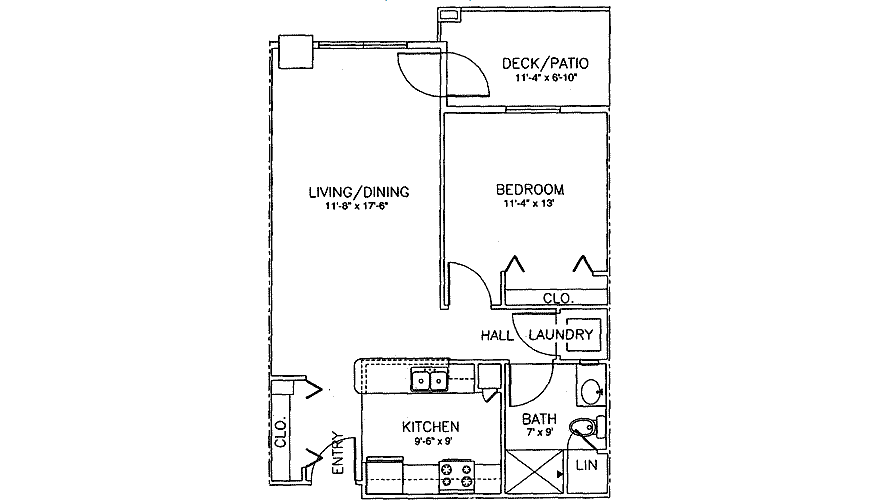 1 Bedroom 1 Bathroom Apartment for rent at Brenwood Park in Franklin, WI