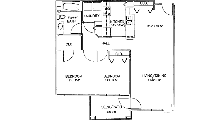 2 Bedrooms 1 Bathroom Apartment for rent at Brenwood Park in Franklin, WI