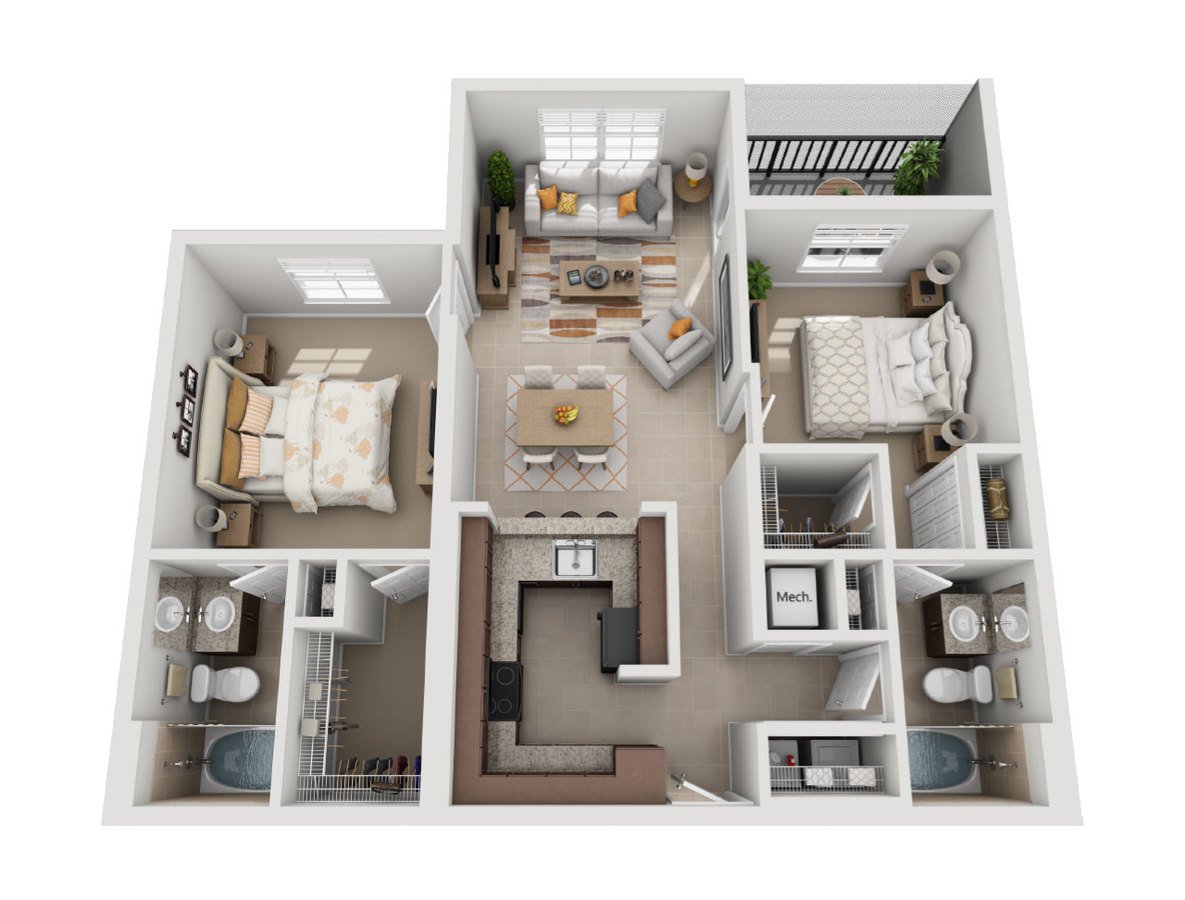 2 Bedrooms 2 Bathrooms Apartment for rent at Sierra Grande Apartments in Naples, FL