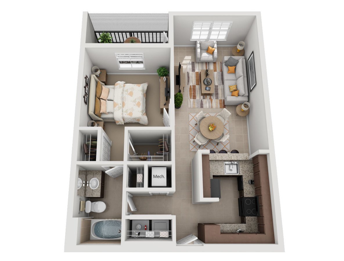 1 Bedroom 1 Bathroom Apartment for rent at Sierra Grande Apartments in Naples, FL