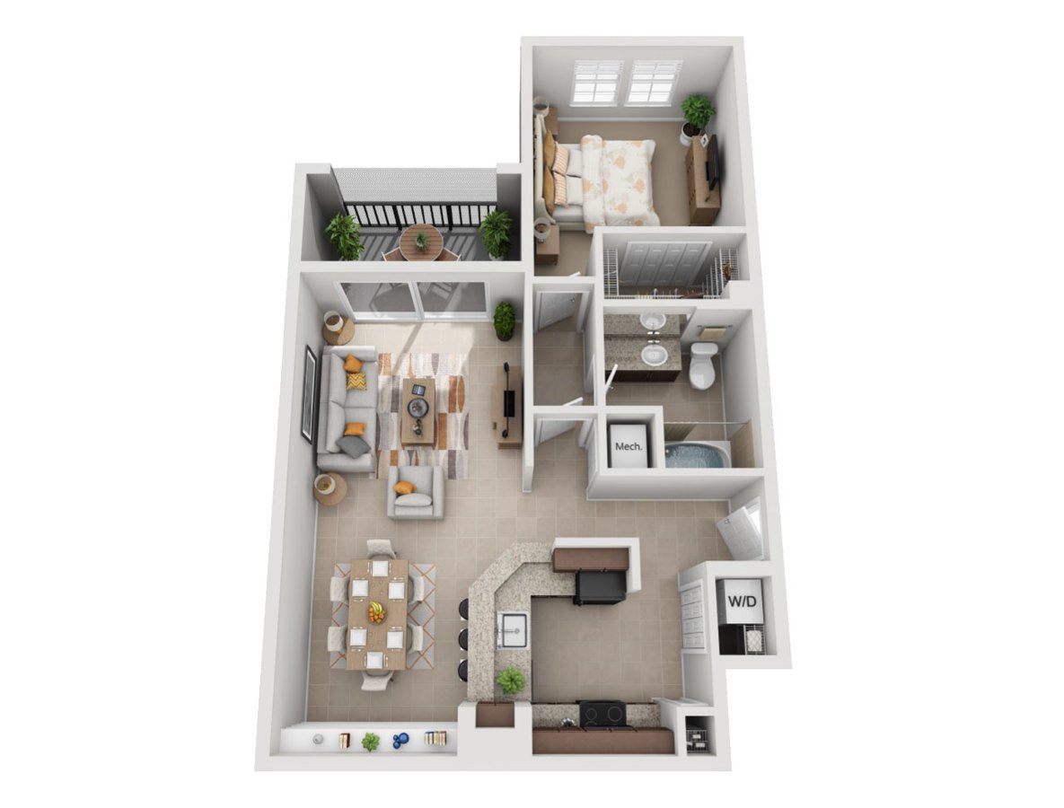 1 Bedroom 1 Bathroom Apartment for rent at Sierra Grande Apartments in Naples, FL