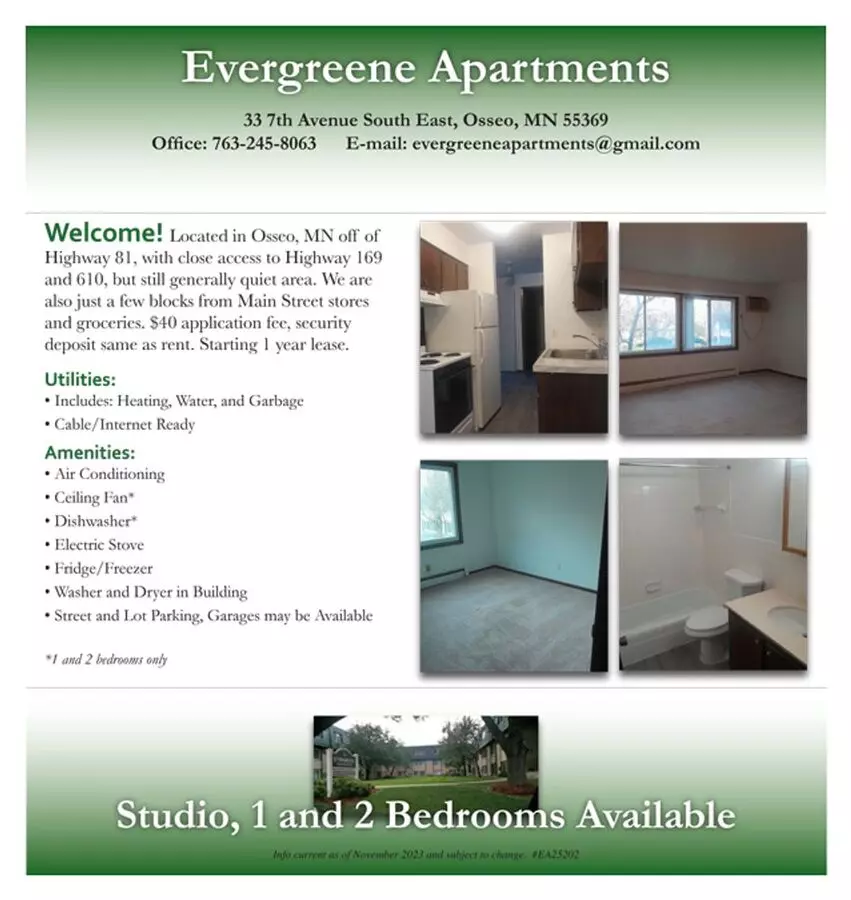 Evergreene Apartments Apartment for rent in Osseo, MN