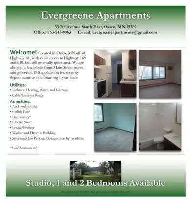 Evergreene Apartments Apartment for rent in Osseo, MN
