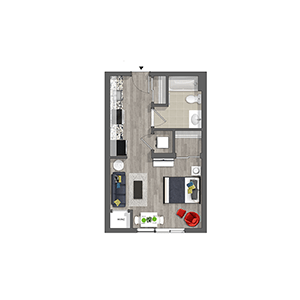 Studio 1 Bathroom Apartment for rent at The Hub At 31 Brewerytown in Philadelphia, PA