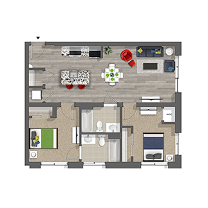2 Bedrooms 1 Bathroom Apartment for rent at The Hub At 31 Brewerytown in Philadelphia, PA