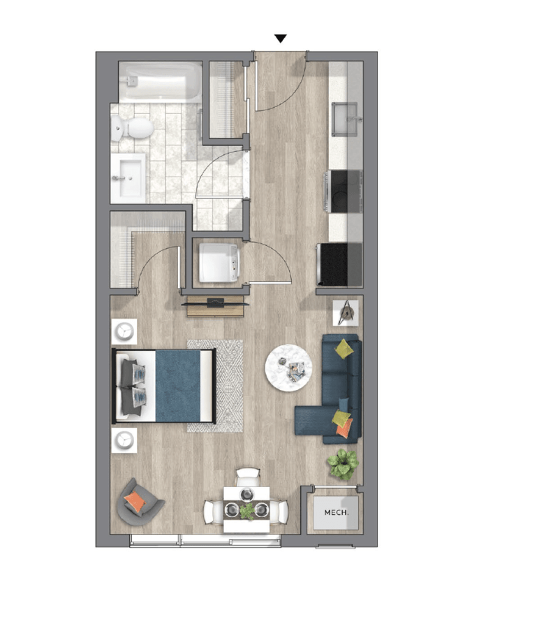 Studio 1 Bathroom Apartment for rent at The Hub At 31 Brewerytown in Philadelphia, PA