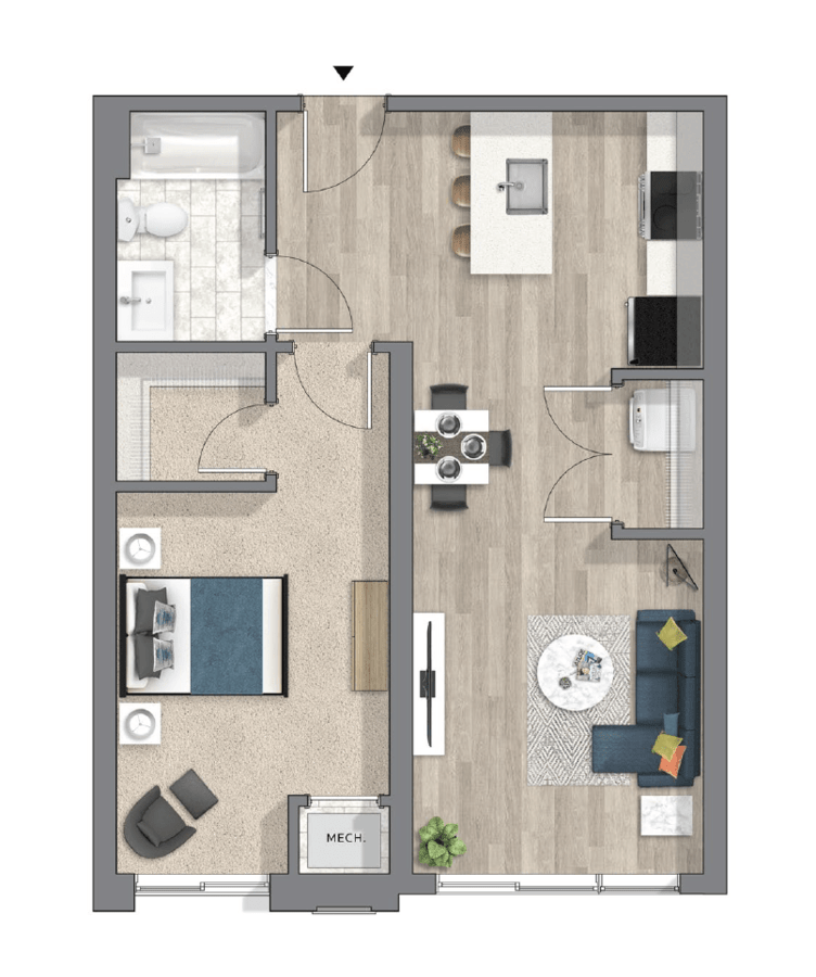 1 Bedroom 1 Bathroom Apartment for rent at The Hub At 31 Brewerytown in Philadelphia, PA