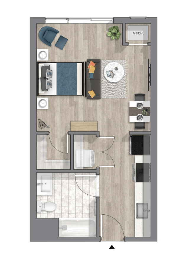 Studio 1 Bathroom Apartment for rent at The Hub At 31 Brewerytown in Philadelphia, PA