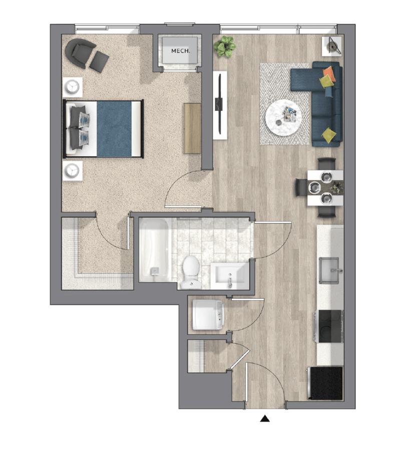 1 Bedroom 1 Bathroom Apartment for rent at The Hub At 31 Brewerytown in Philadelphia, PA