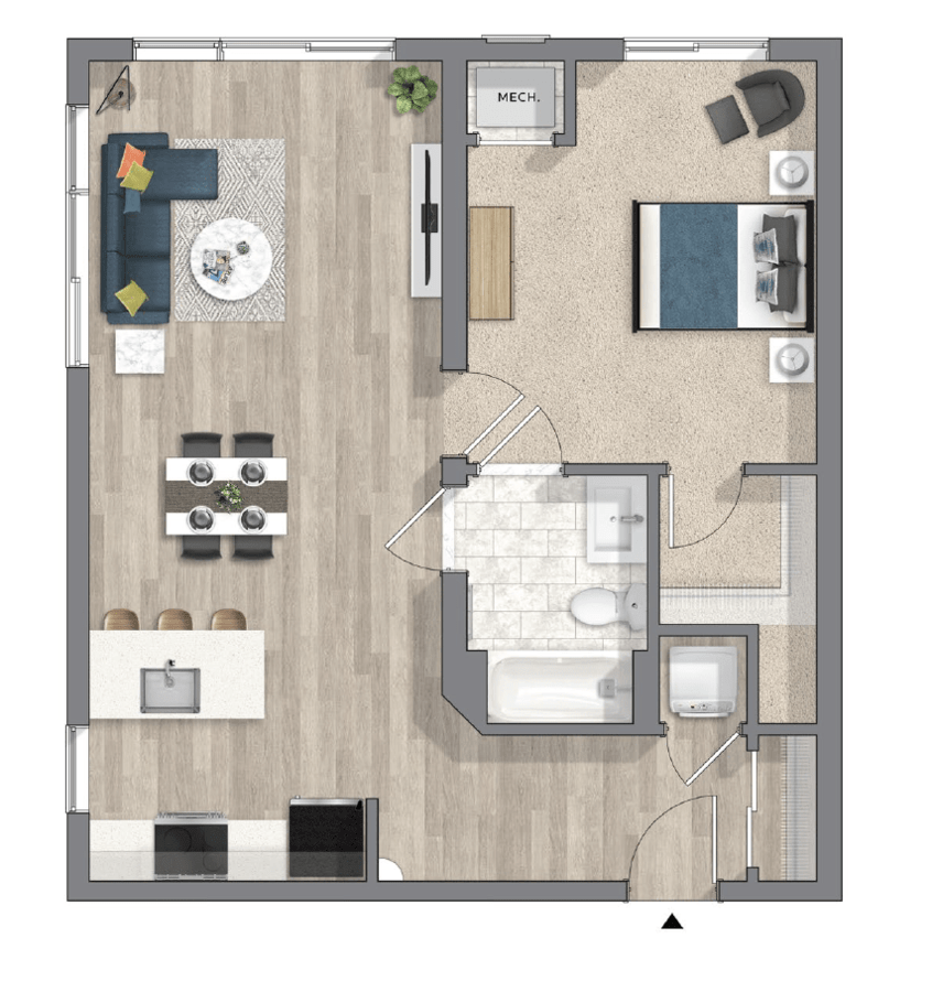 1 Bedroom 1 Bathroom Apartment for rent at The Hub At 31 Brewerytown in Philadelphia, PA
