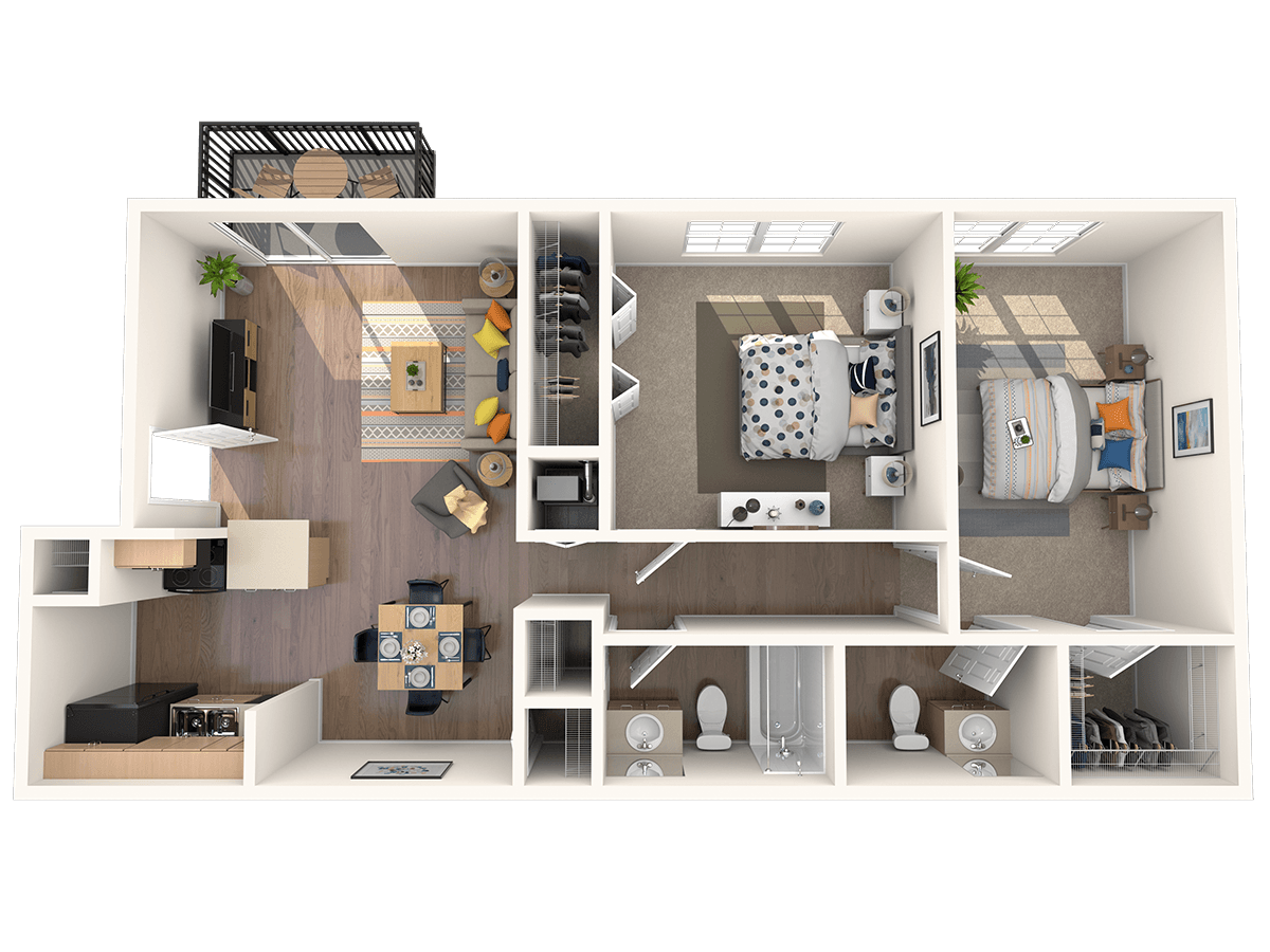 2 Bedrooms 2 Bathrooms Apartment for rent at Hampden Heights in Denver, CO