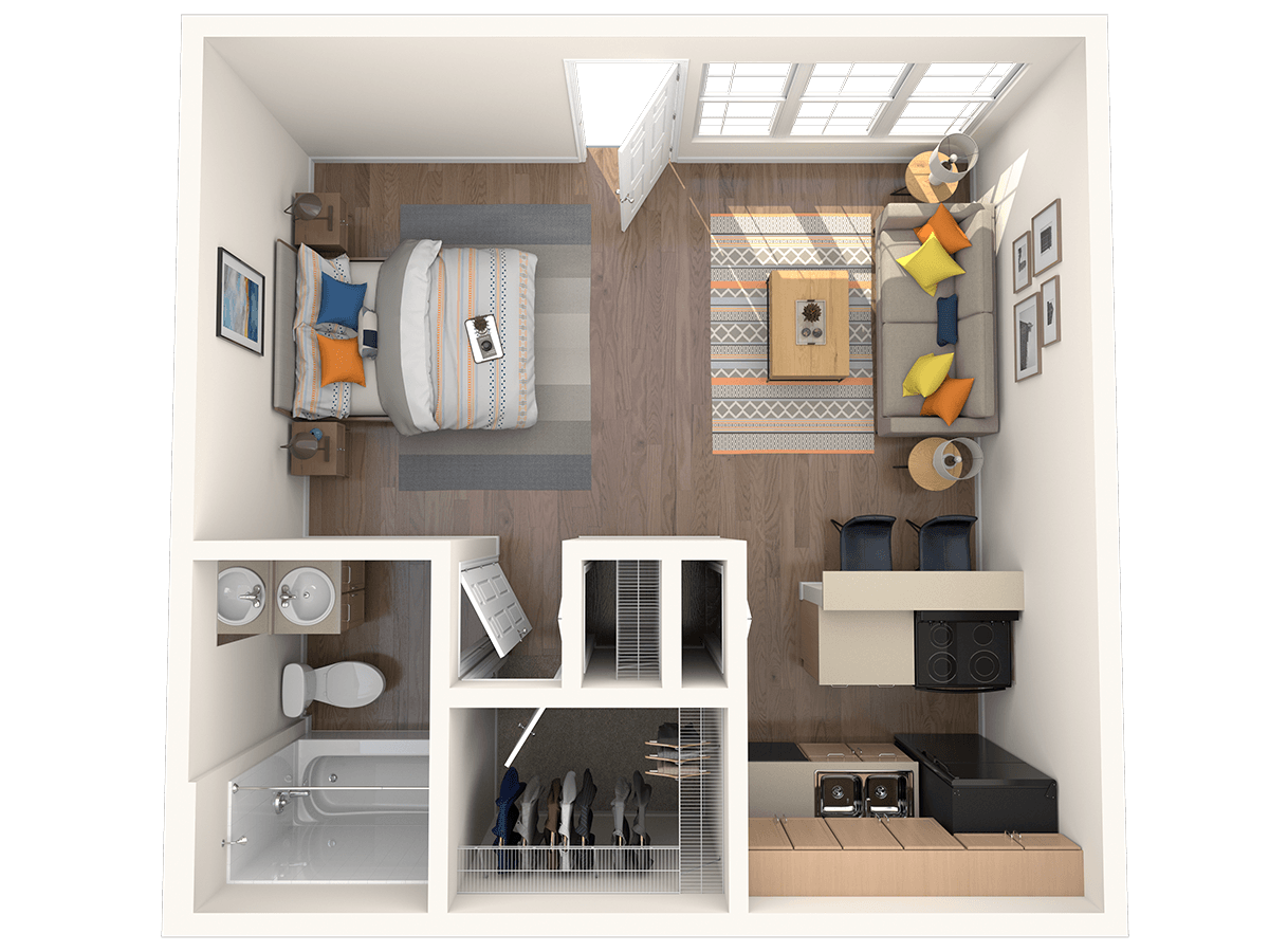 Studio 1 Bathroom Apartment for rent at Hampden Heights in Denver, CO
