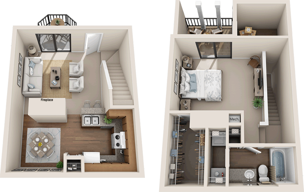 1 Bedroom 1 Bathroom Apartment for rent at RiverCrest Apartments in Waco, TX