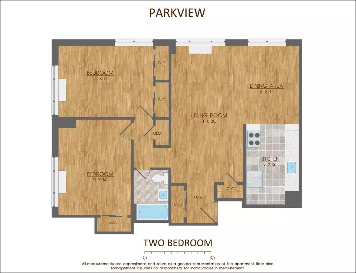 2 of 4 Parkview Apartment for rent in Washington, DC