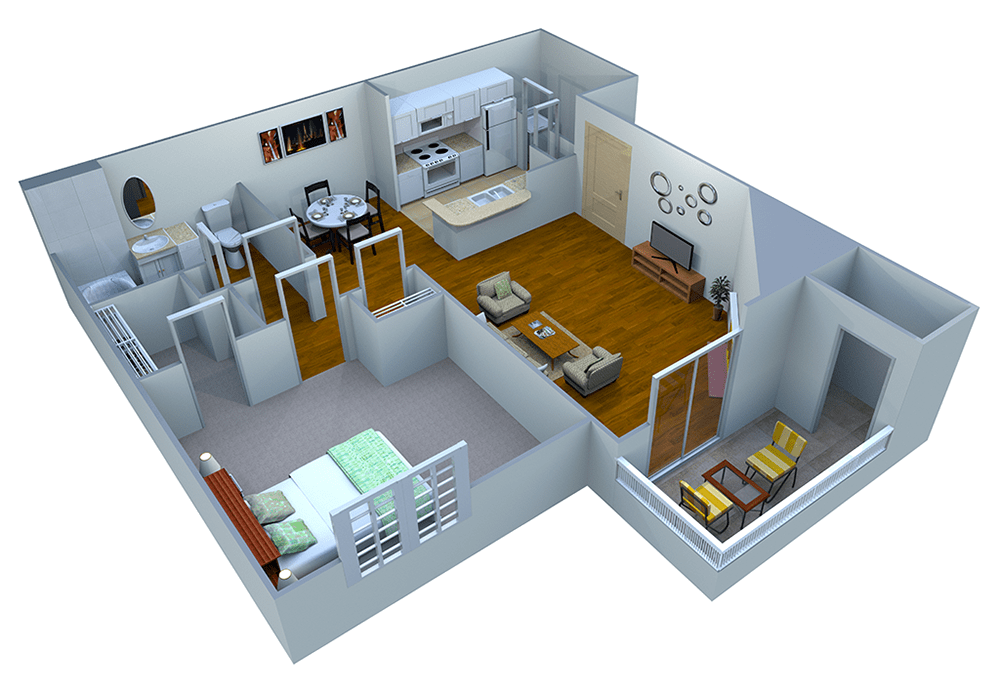 1 Bedroom 1 Bathroom Apartment for rent at Park at Eagle Creek in Indianapolis, IN