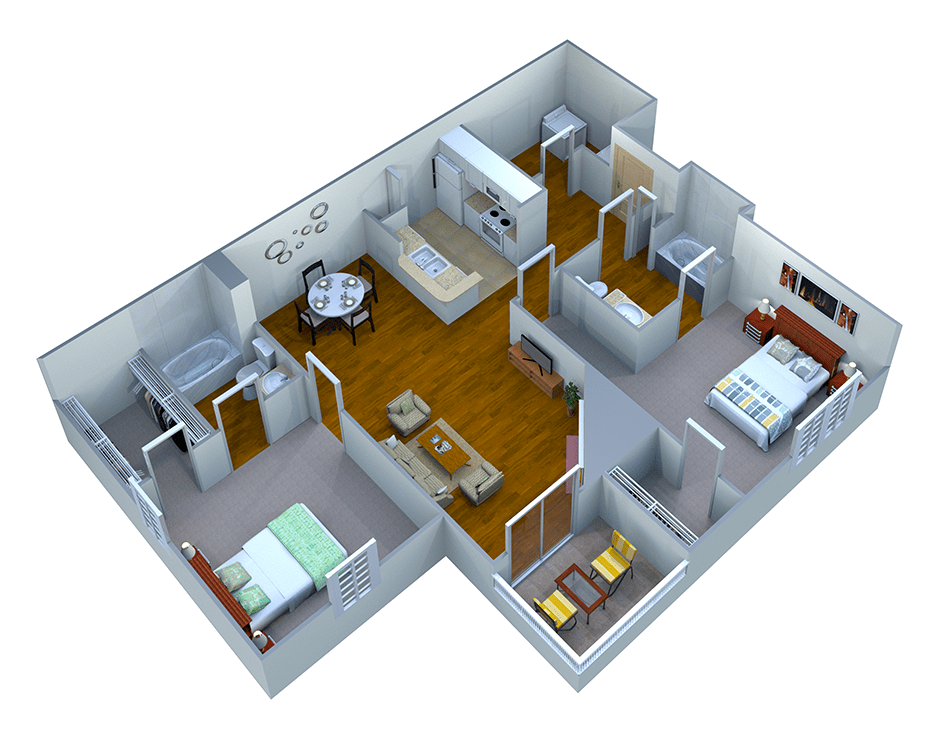 2 Bedrooms 2 Bathrooms Apartment for rent at Park at Eagle Creek in Indianapolis, IN