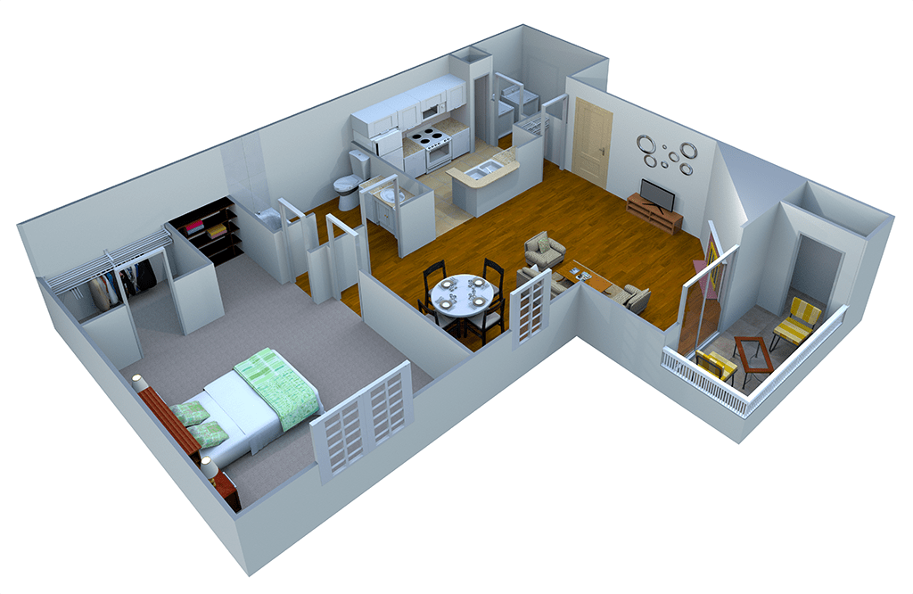 1 Bedroom 1 Bathroom Apartment for rent at Park at Eagle Creek in Indianapolis, IN