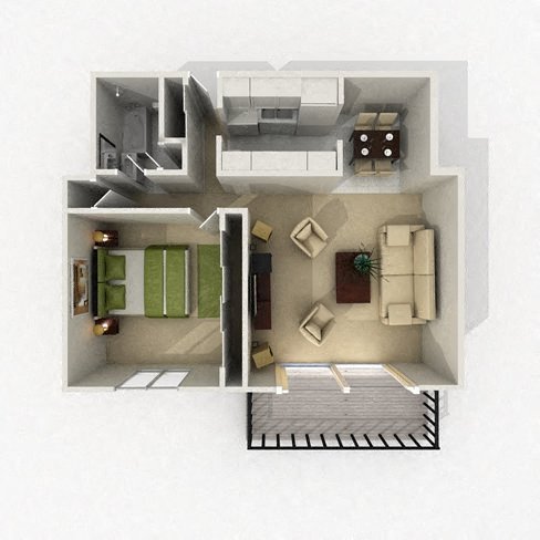 1 Bedroom 1 Bathroom Apartment for rent at South Park in Omaha, NE