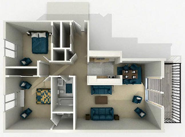 2 Bedrooms 1 Bathroom Apartment for rent at South Park in Omaha, NE
