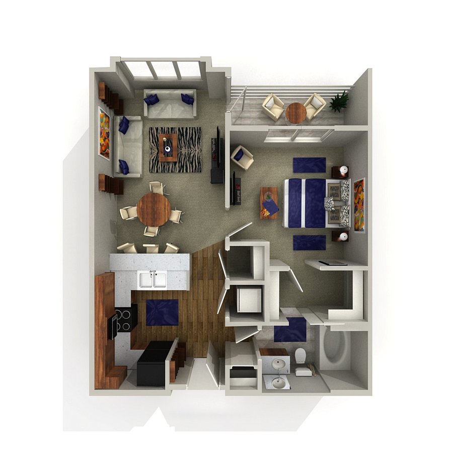 1 Bedroom 1 Bathroom Apartment for rent at CUE at Aksarben Village in Omaha, NE