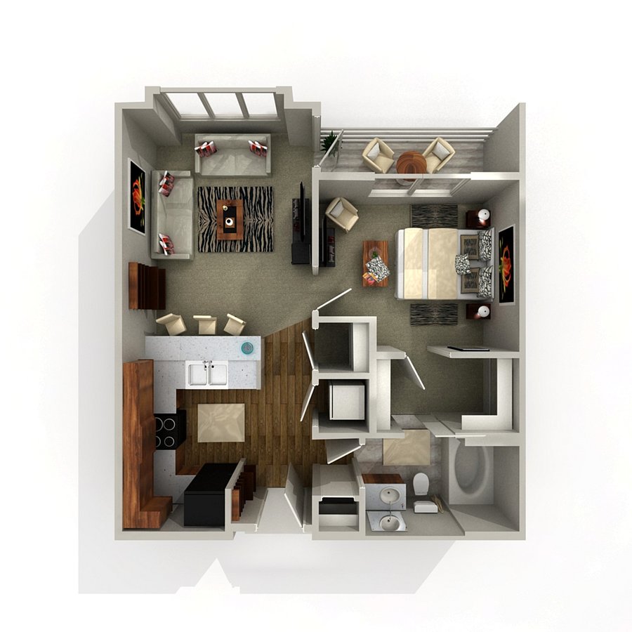 1 Bedroom 1 Bathroom Apartment for rent at CUE at Aksarben Village in Omaha, NE