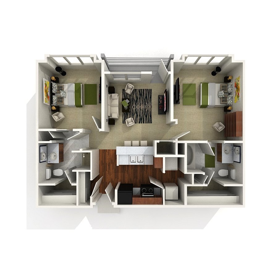 2 Bedrooms 2 Bathrooms Apartment for rent at CUE at Aksarben Village in Omaha, NE