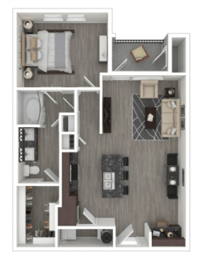 1 Bedroom 1 Bathroom Apartment for rent at Milwee Street in Houston, TX