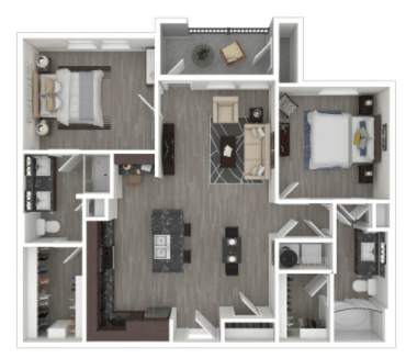 2 Bedrooms 2 Bathrooms Apartment for rent at Milwee Street in Houston, TX