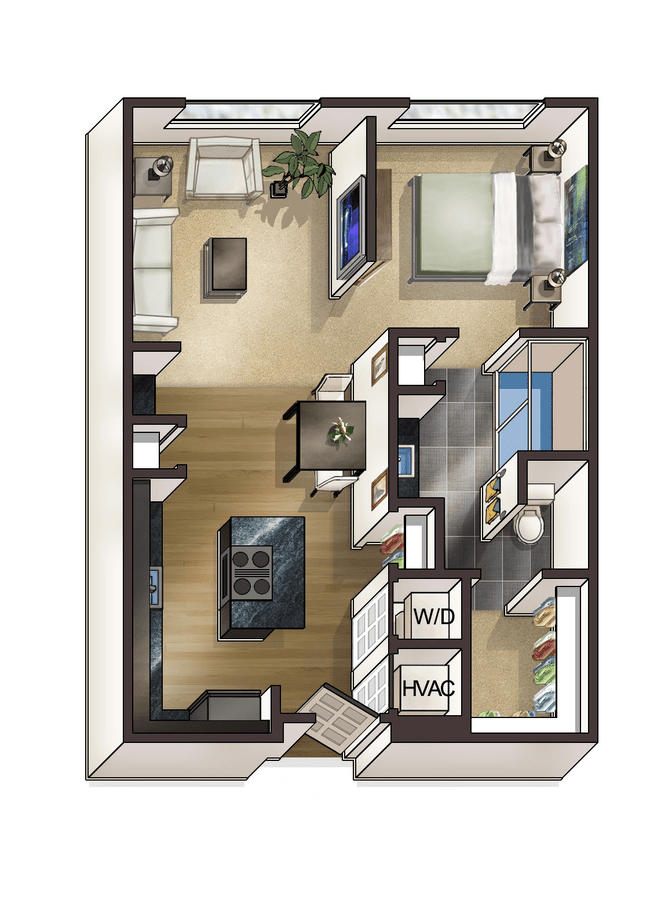 1 Bedroom 1 Bathroom Apartment for rent at Bellrock Bishop Arts in Dallas, TX