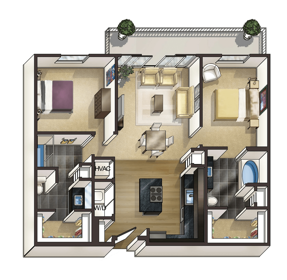 2 Bedrooms 2 Bathrooms Apartment for rent at Bellrock Bishop Arts in Dallas, TX