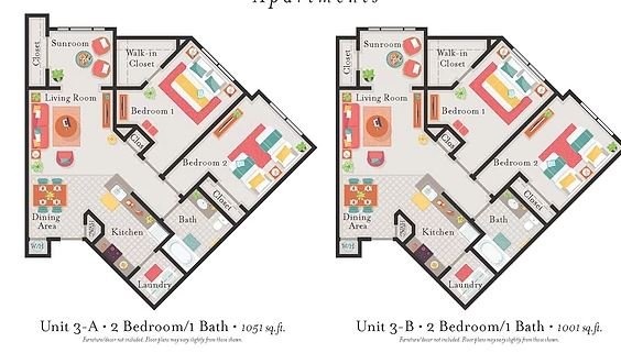 2 Bedrooms 1 Bathroom Apartment for rent at Steele Creek Seniors Apartments in Charlotte, NC