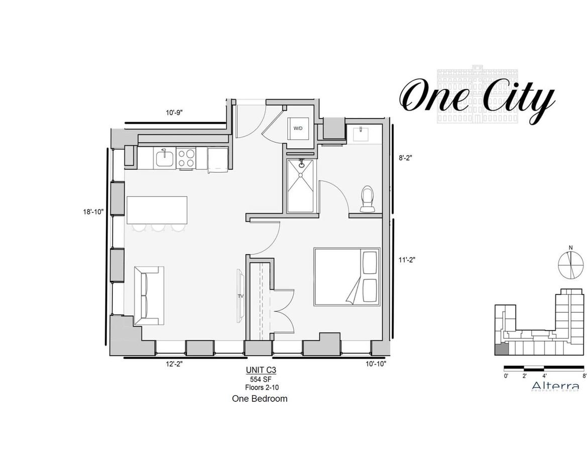 1 Bedroom 1 Bathroom Apartment for rent at One City in Philadelphia, PA