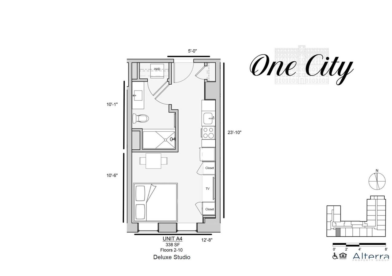 Studio 1 Bathroom Apartment for rent at One City in Philadelphia, PA