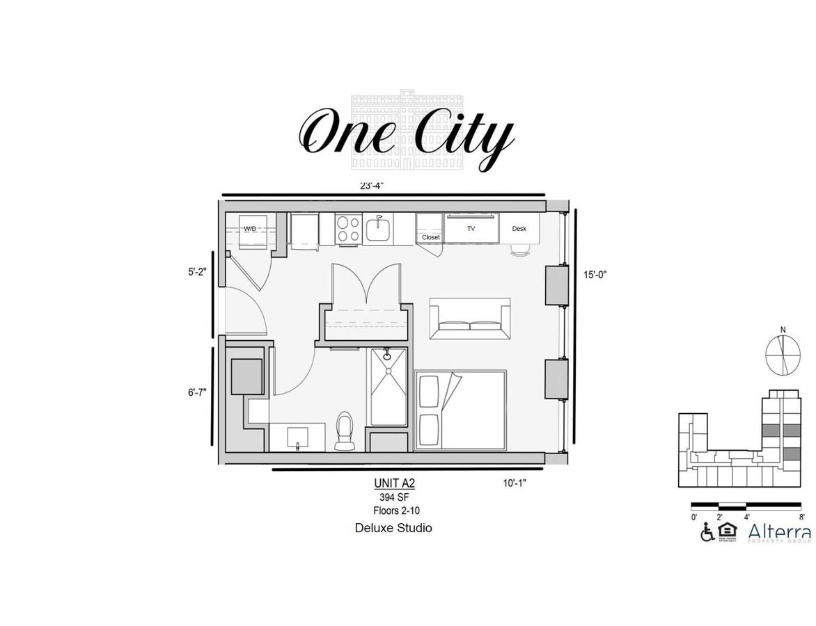 Studio 1 Bathroom Apartment for rent at One City in Philadelphia, PA