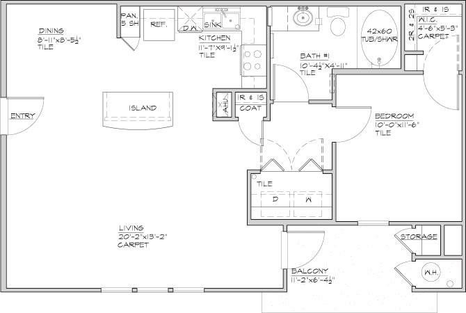 1 Bedroom 1 Bathroom Apartment for rent at San Juan Square II in San Antonio, TX