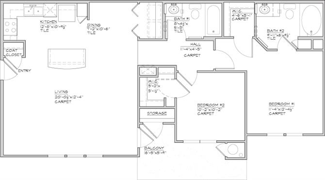 2 Bedrooms 2 Bathrooms Apartment for rent at San Juan Square II in San Antonio, TX