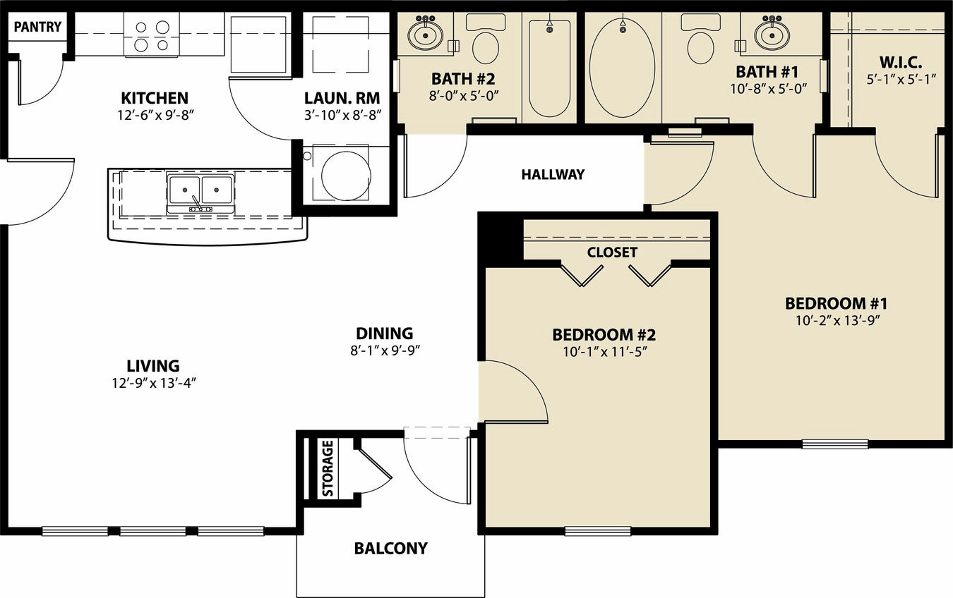 2 Bedrooms 2 Bathrooms Apartment for rent at Tierra Pointe in Karnes City, TX